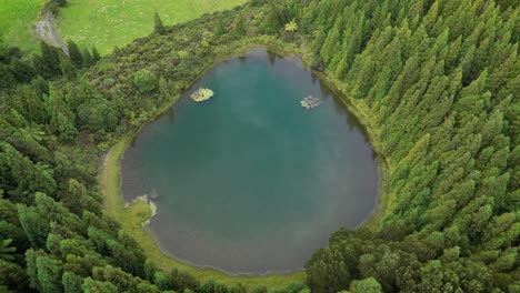 scenic explosion crater of lagoa do areeiro on pico da dona guiomar