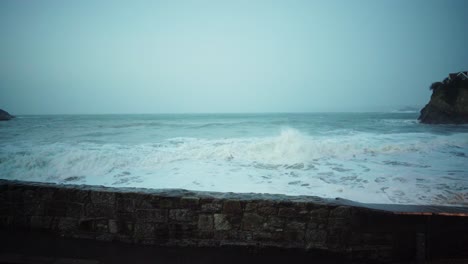 dangerous strong waves during storm ciara in canada - wide