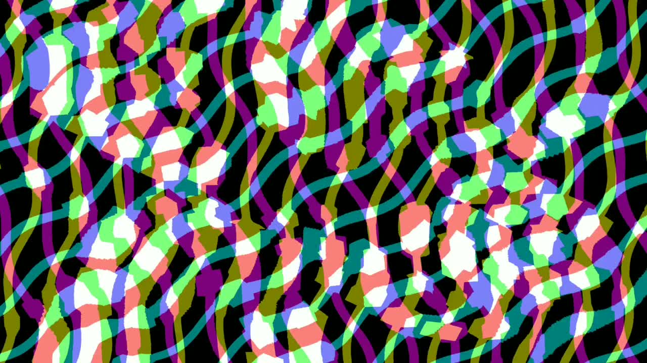 efecto dominó gráfico en varios planos sobre fondo oscuro