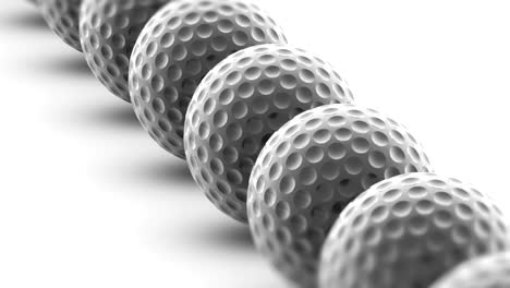 the golfball. looping footage has 4k resolution.