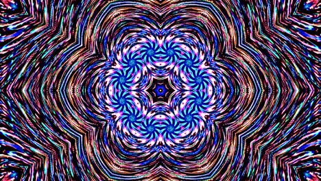 hermoso caleidoscopio abstracto que brilla, una luz radiante que regula los movimientos sutiles