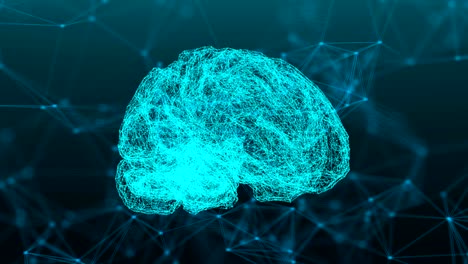 puntos de conexión abstractos con el cerebro