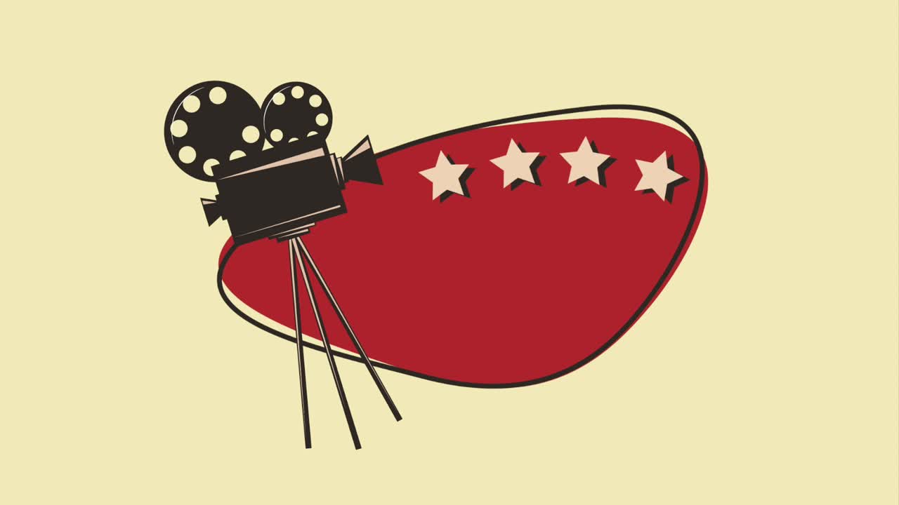 레트로 프로젝터 영화 카메라 광고판 빈티지