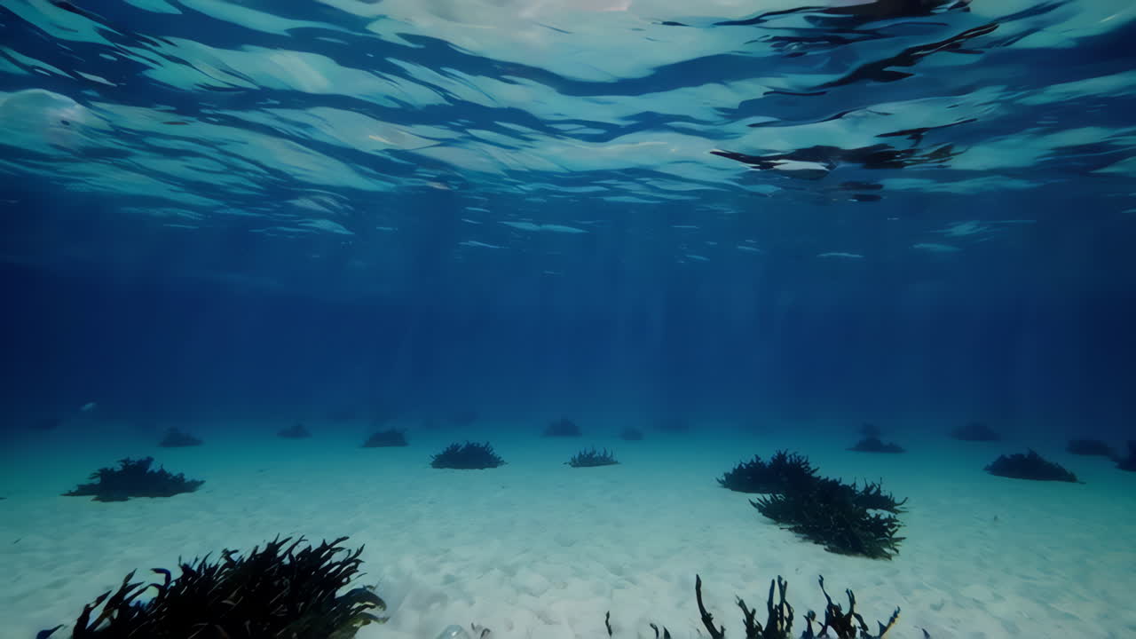 Underwater Bubbles and Seaweed