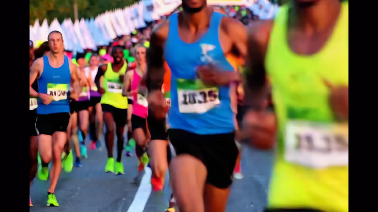 corredores de maratón