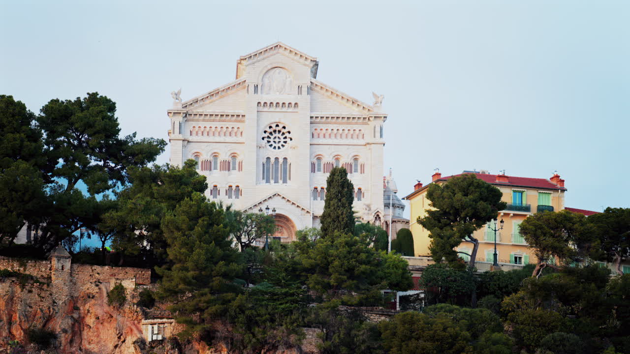 Distant view of the The Cathedral of Our Immaculate Lady, Monaco