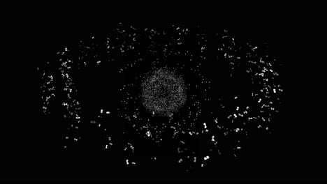 satélites en órbita terrestre baja, media y geosíncrona, sin globo terrestre, bucle sin interrupción