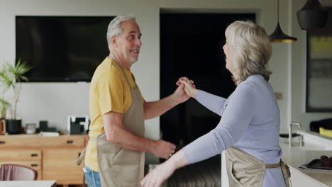 older couple in kitchen