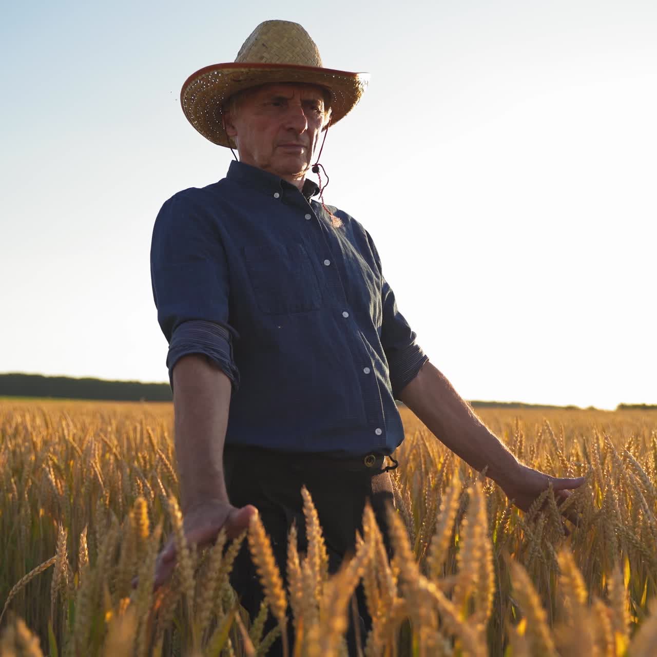 granjero trabajando en el campo
