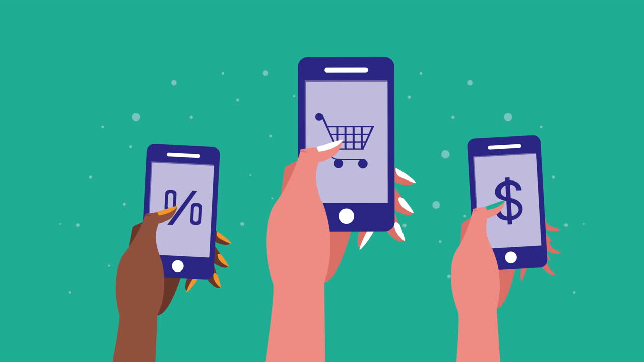 mujeres diversas comprando en línea