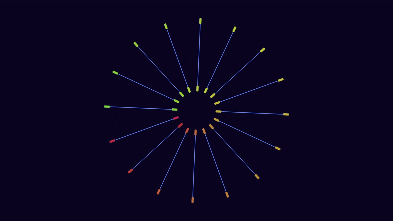 Radiating lines create a captivating sunburst design element
