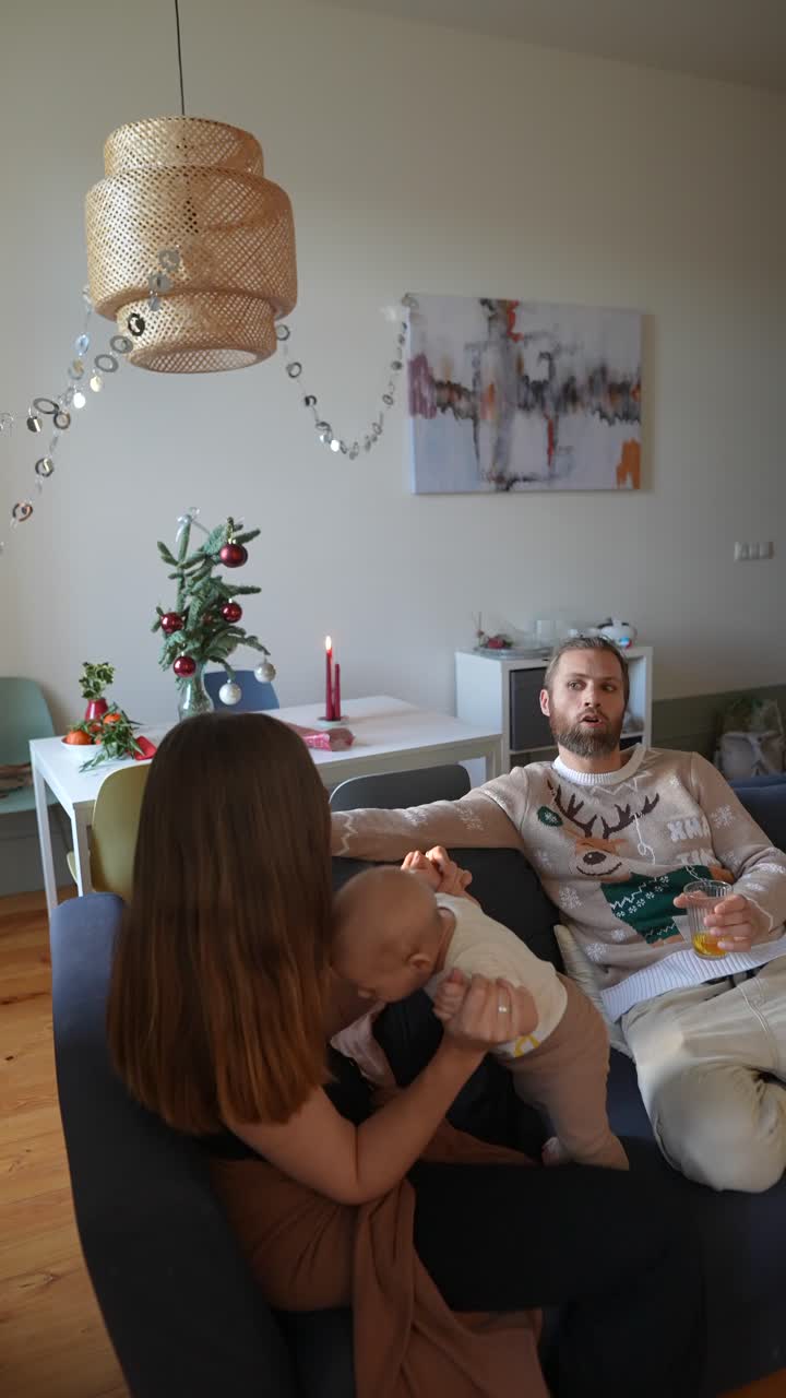 가족 크리스마스 모임