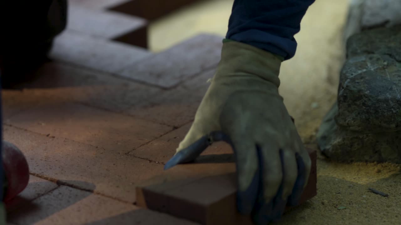 Laying bricks