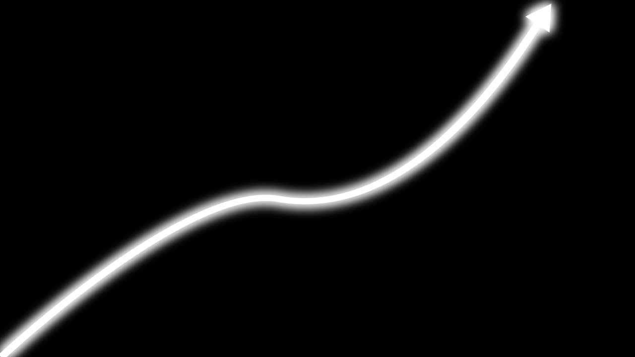 색 사업이 상승하는 화살표 배경