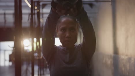 cross training at a gym