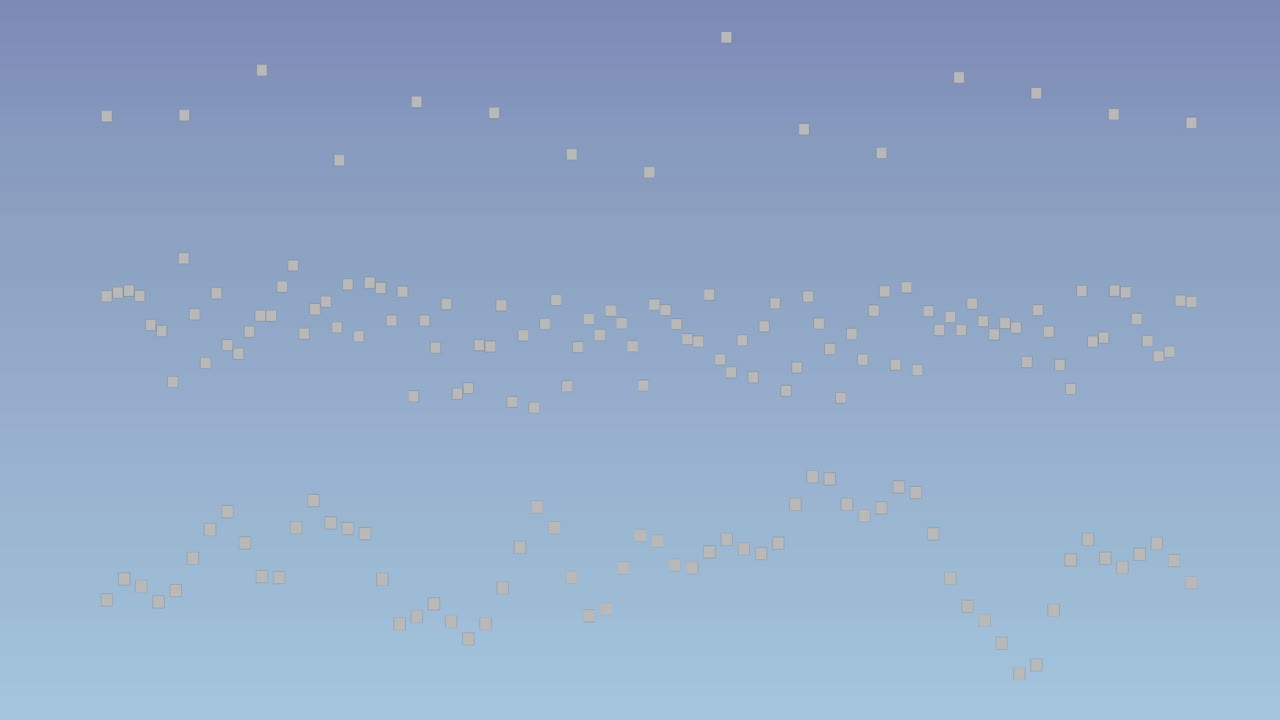 그래디언트 배경에 대해 그래프를 형성하는 움직이는 점의 애니메이션