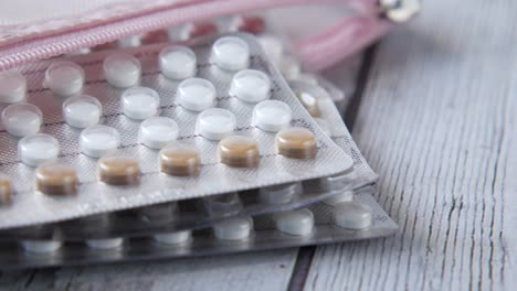 birth control pills in blister packs