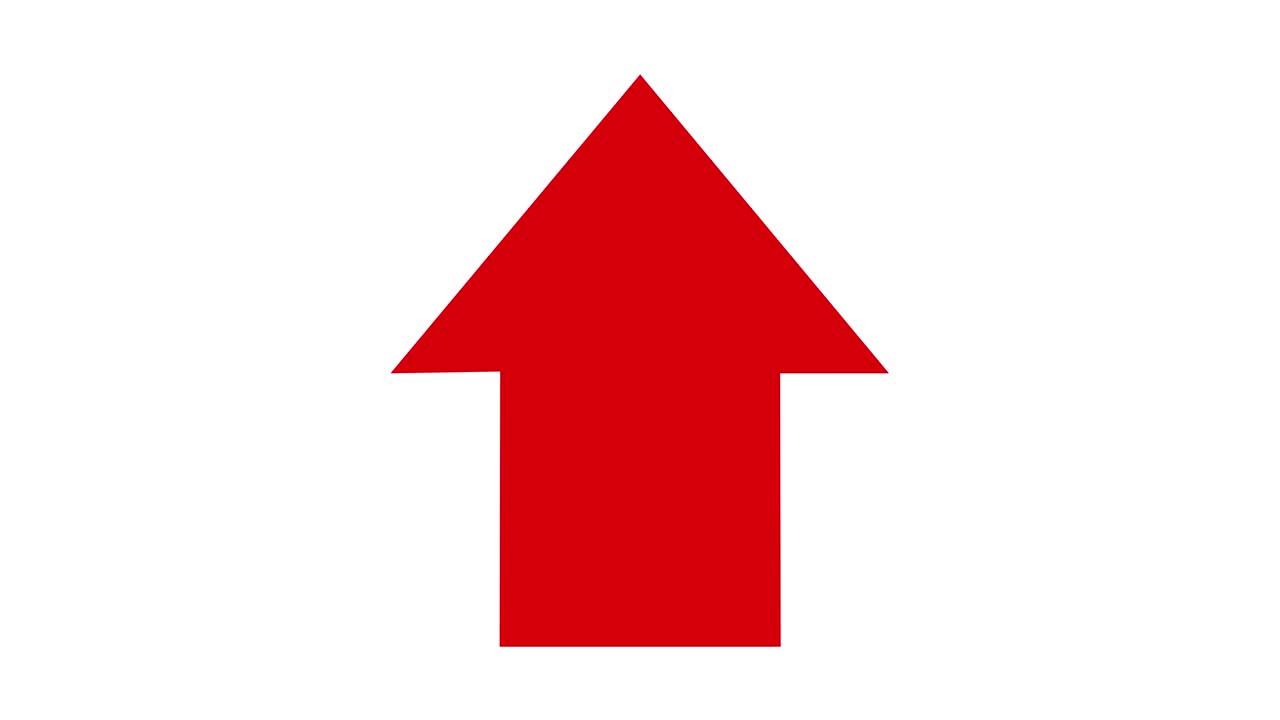 Animated arrow pointing icon.