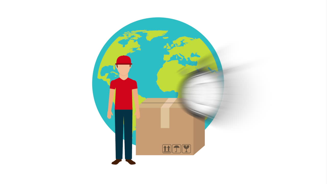 배달 서비스 디자인, 비디오 애니메이션