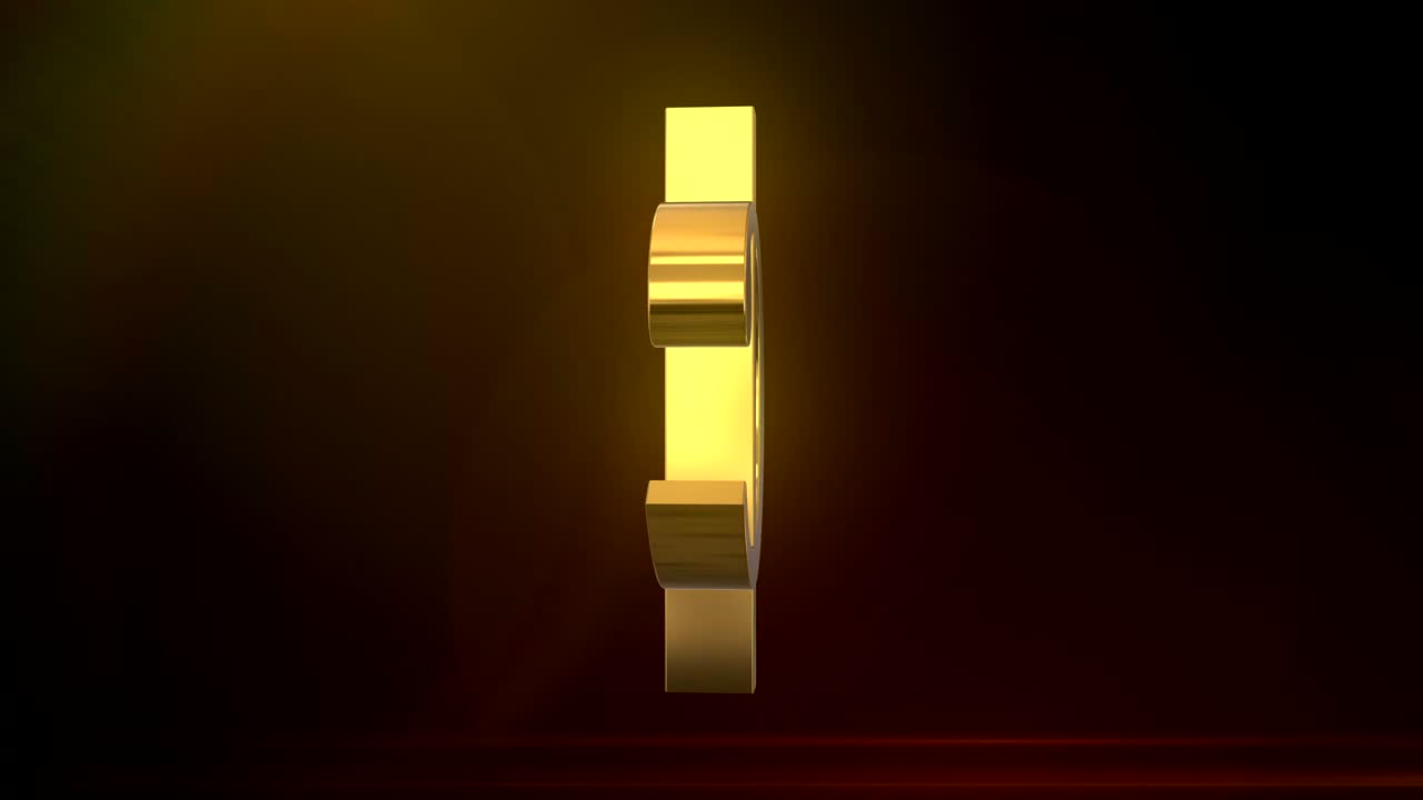 Shiney Spinning Cent Sign