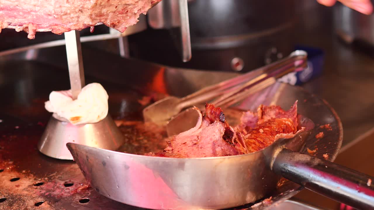 Shawarma Cooking Process