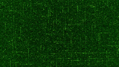 green pixelated background