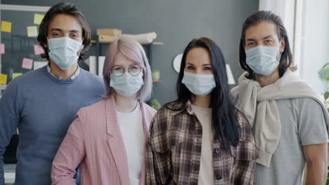 team photo during pandemic