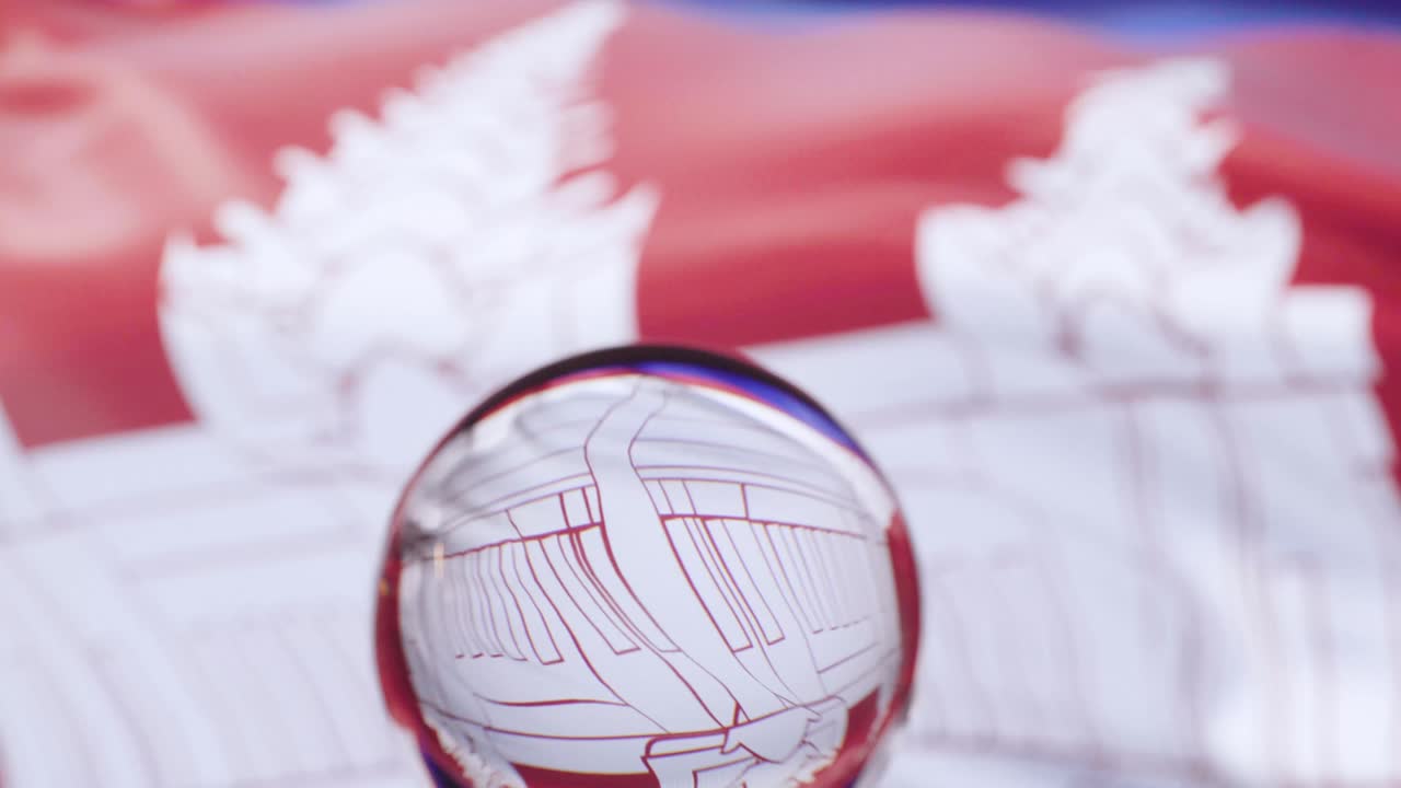 보디아 발이 4k에서 파란 하늘을 향해 흔들리고 있습니다.