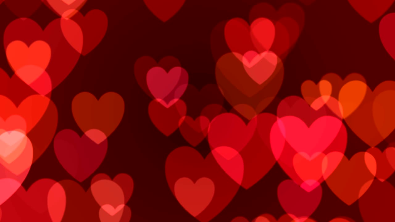 el fondo de los corazones rojos de san valentín