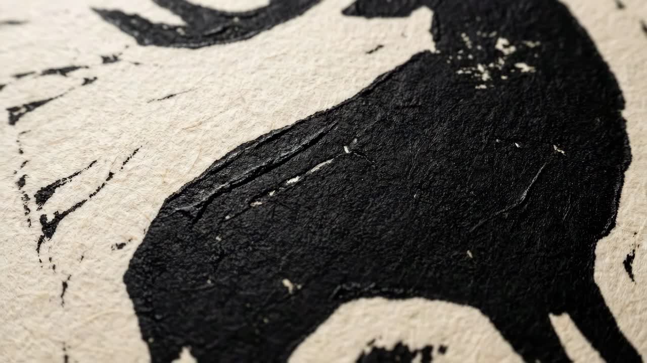 鹿のシルエットの絵