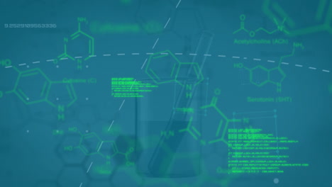 Animación-Del-Procesamiento-De-Datos-Científicos-En-Vasos-De-Laboratorio.