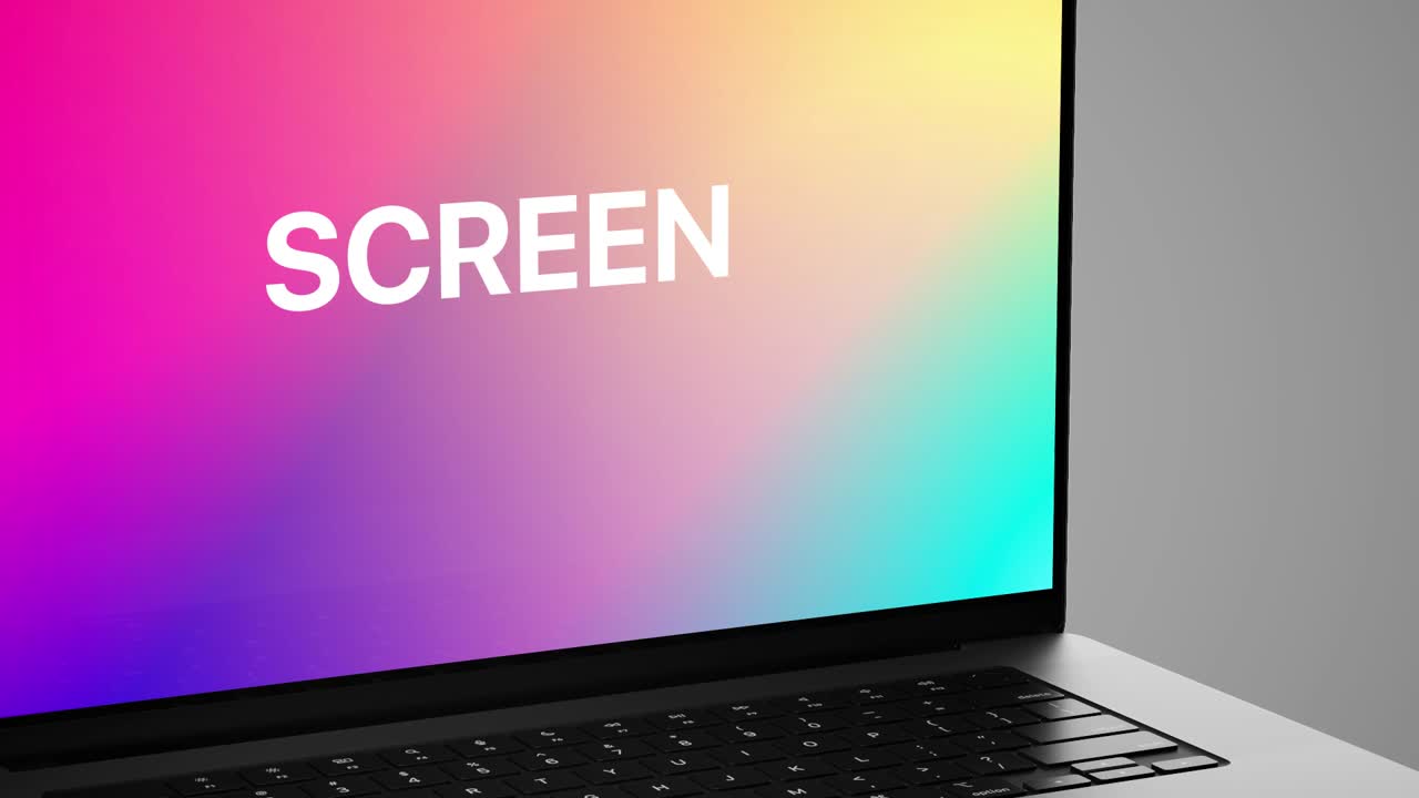 Clean Laptop Mockup 06