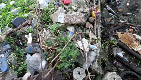 sequence showing the removal of debris and litter