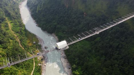 bungee jumping nepal kushma suspension bridge aerial