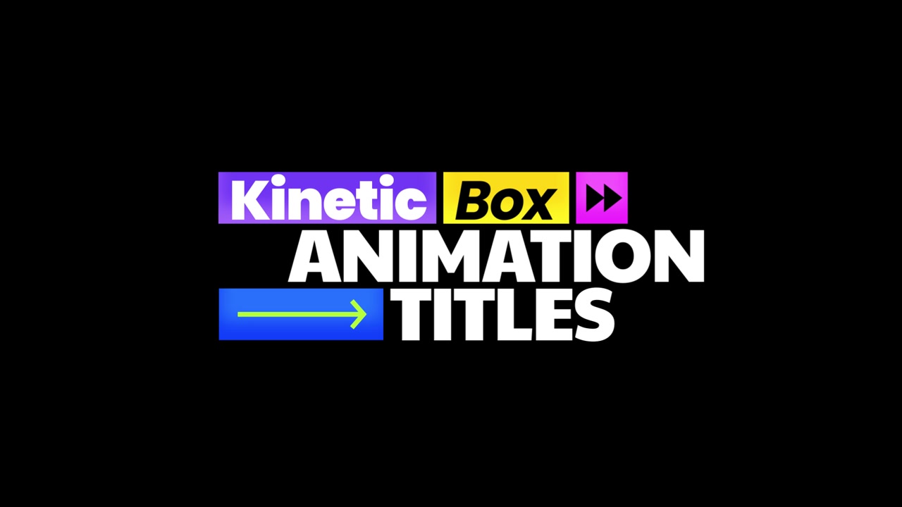 Kinetic Typography Motion Graphics Title Animation