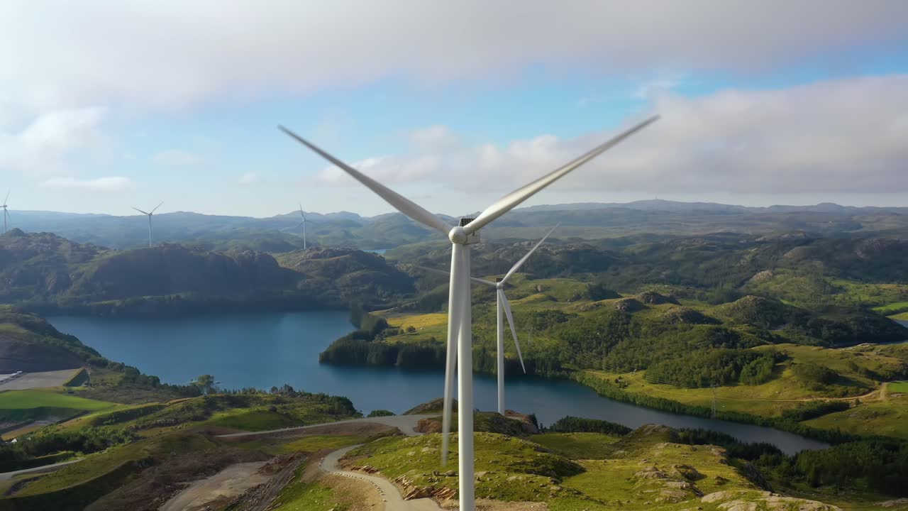 molinos de viento para la producción de energía eléctrica noruega