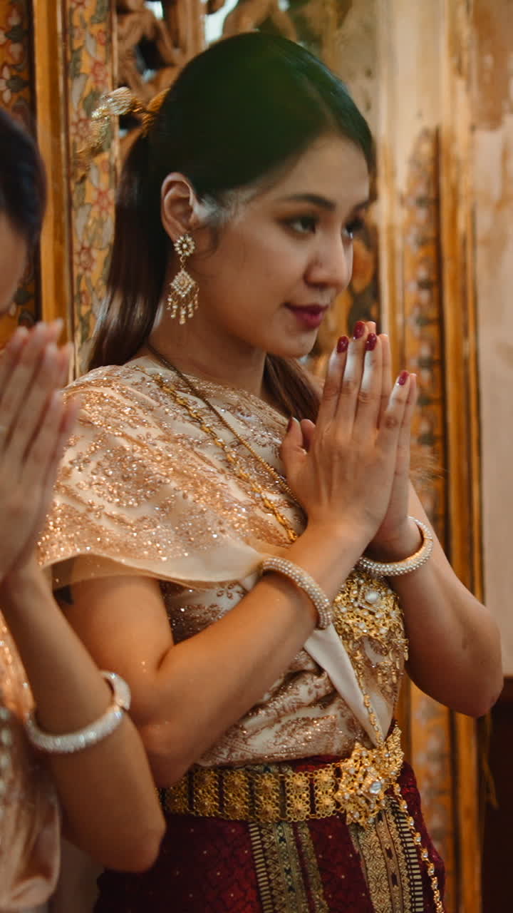 Woman in Traditional Thai Dress