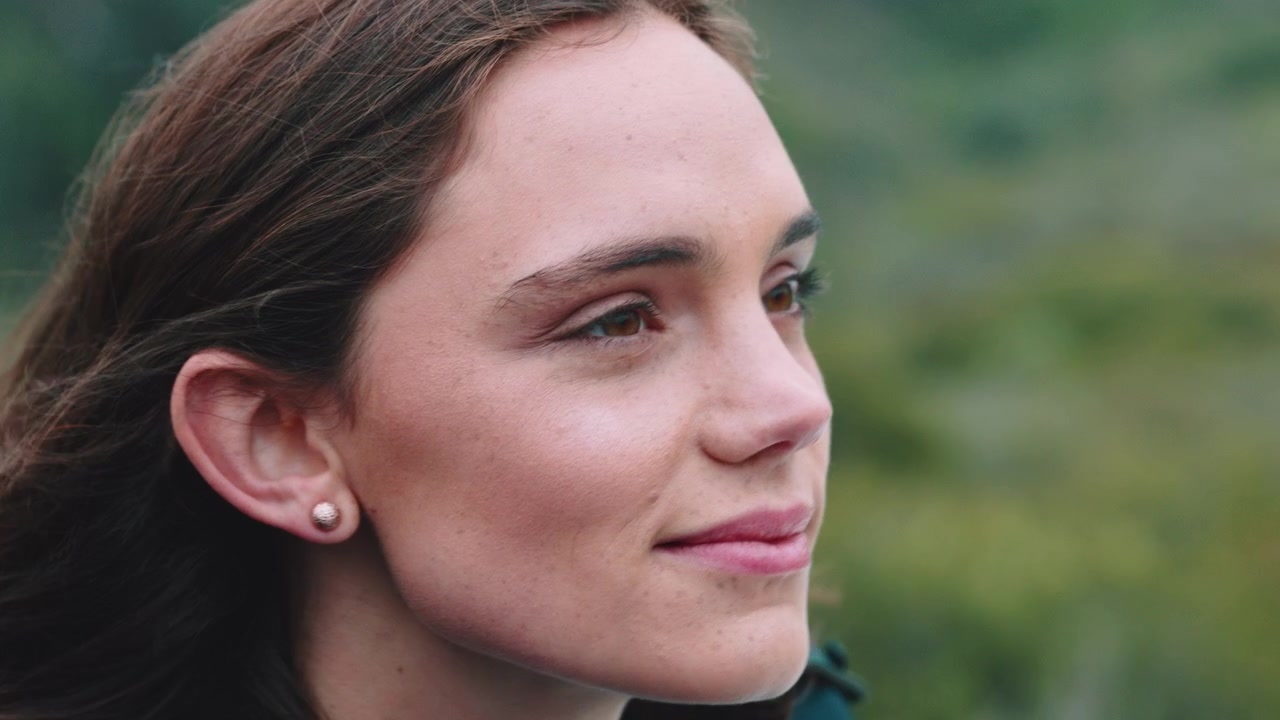 Young Woman Enjoying Nature Outdoors