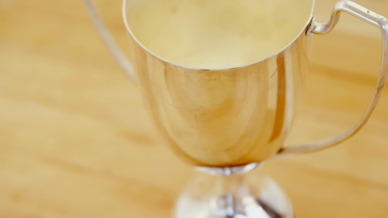 골든 트로피의 클로즈업