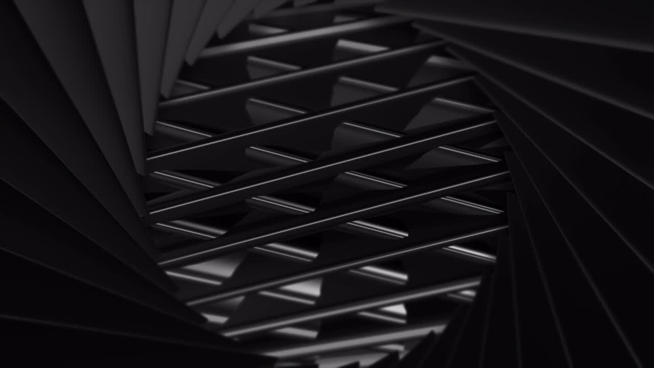 рисунок с вращающимися металлическими рисунками. движение. анимация внутри механизма вращающейся мясорубки. вращающиеся изгибы на фоне отверстия с движущимся механизмом