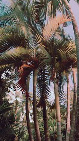 palm trees in a tropical paradise