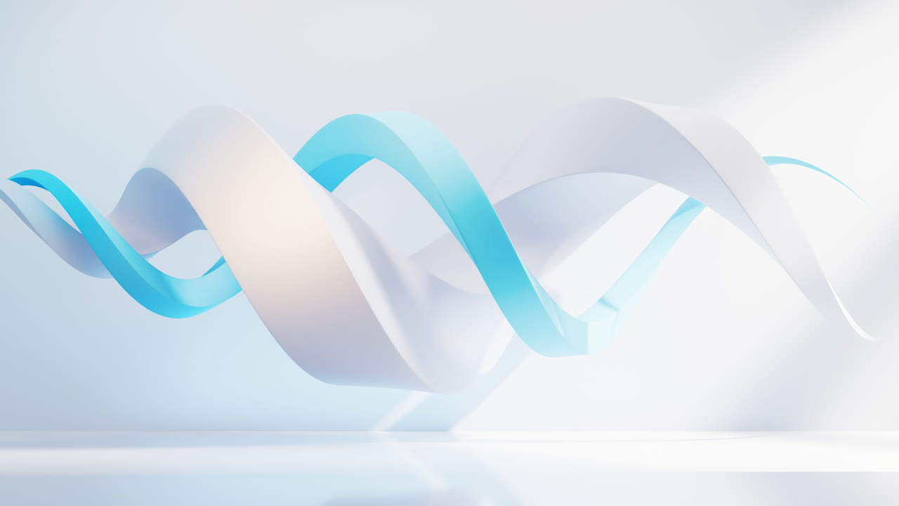 추상적인 흐르는 곡선 배경, 3d 렌더링
