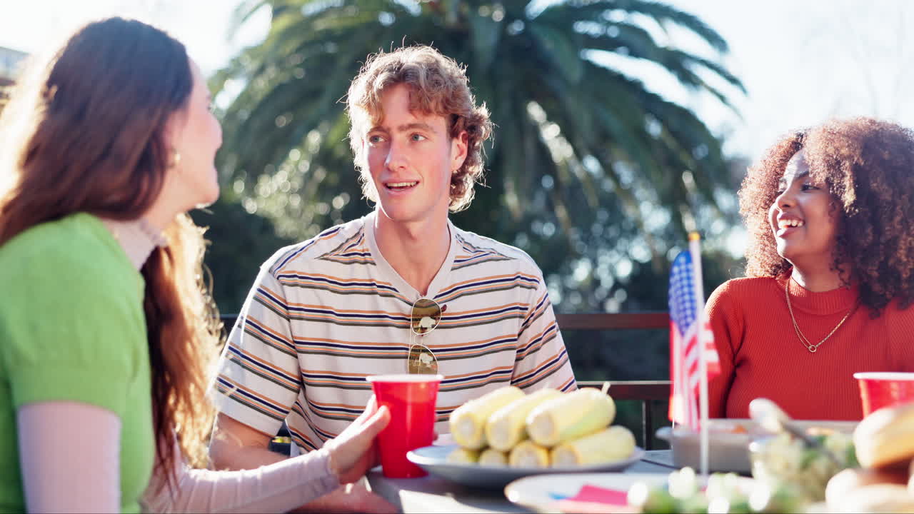 People at an outdoor gathering