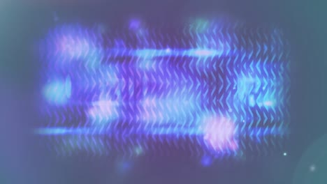 animación del procesamiento de datos y red de conexiones brillantes