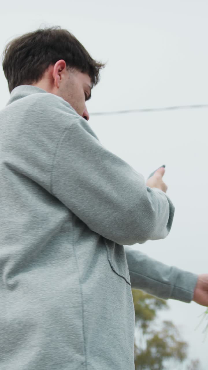 Man Doing A Picture Of The Flowers He Picked For Valentines Day