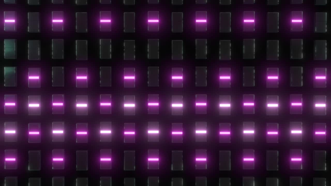 Abstract Neon Pink Geometric Pattern