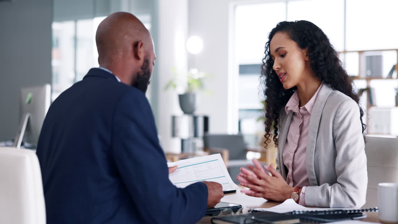 Handshake, contract and business people