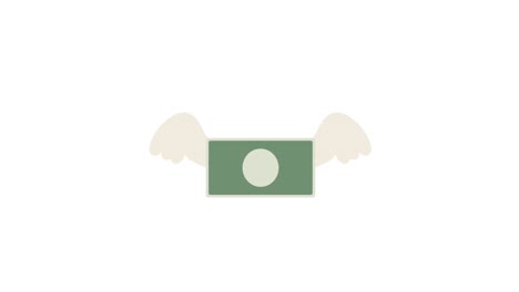 an animation of money with feathers flying in the air
