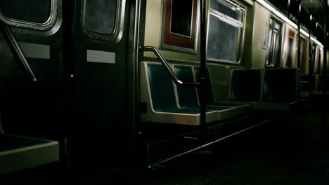 vagón de metro vacío