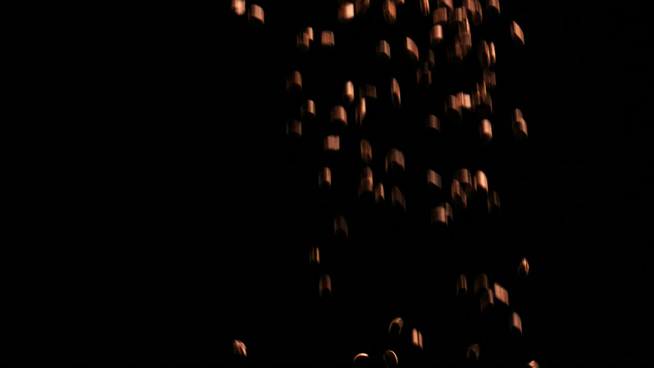 caídas de granos de café